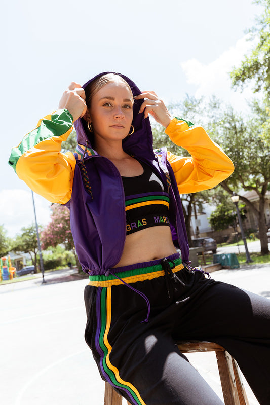 Cropped Rugby Rain Jacket