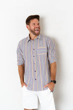 Adult Unisex Pinstripe Button Up Shirt