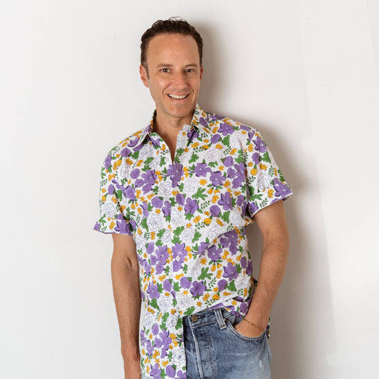 mardi gras dress shirt men Carnival Aloha