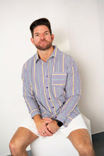 Adult Unisex Pinstripe Button Up Shirt