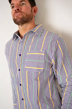 Adult Unisex Pinstripe Button Up Shirt