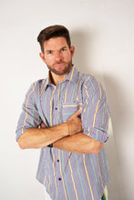 Adult Unisex Pinstripe Button Up Shirt