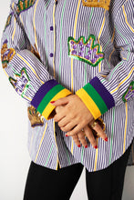 Adult Pinstripe Sequin Shirt