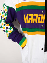Adult Unisex Mardi Gras French Terry Racing Jacket