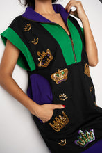 Adult Crowns Tennis Dress – Black