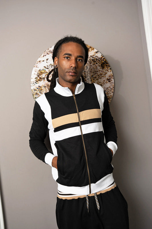 Eclipse Vintage Color Block Full Zip