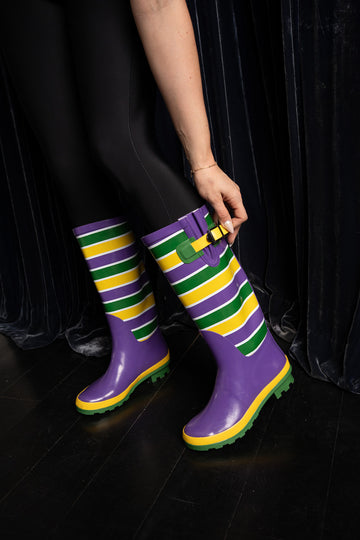 Botas de lluvia a rayas unisex - Adulto