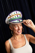 Conductor Hat - White with Purple, Green, Gold
