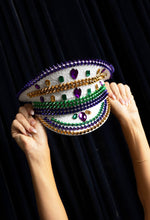 Conductor Hat - White with Purple, Green, Gold