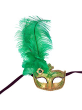 Anarkali Mask with Eye Detail and Feathers