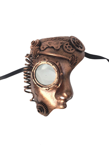 Rostro de fantasma steampunk