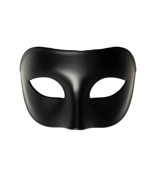 Masque uni métallisé à œillets Domino