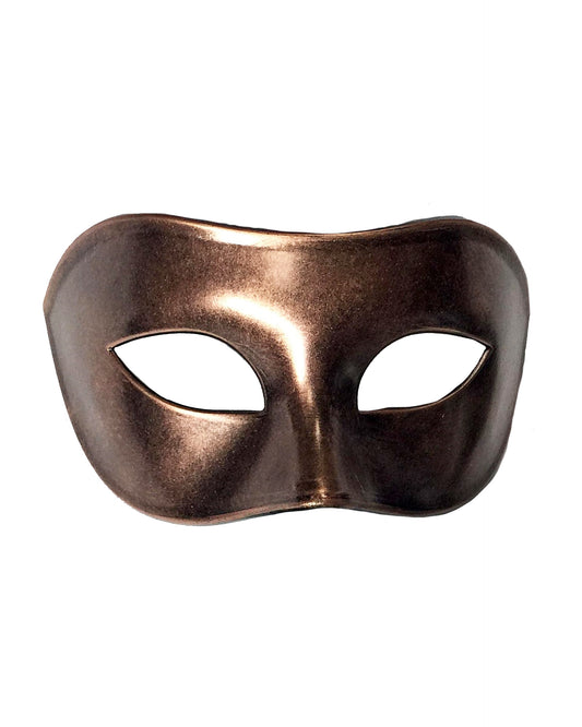 Masque uni métallisé à œillets Domino
