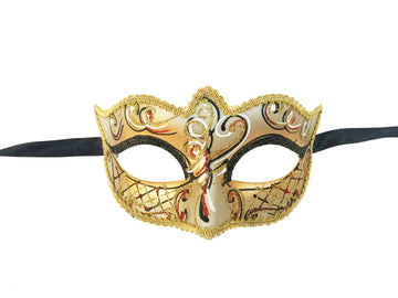 Mascarilla Victoriana Calada en Oro y Plata