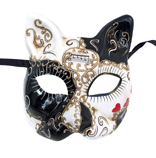 Masque de chat imprimé all-over