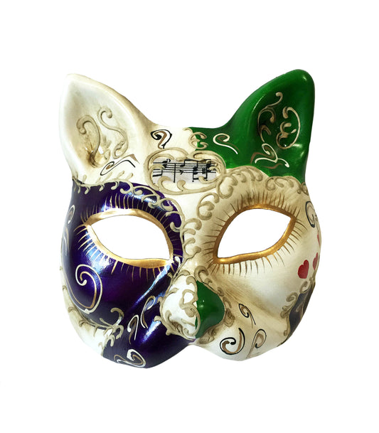 Masque de chat imprimé all-over