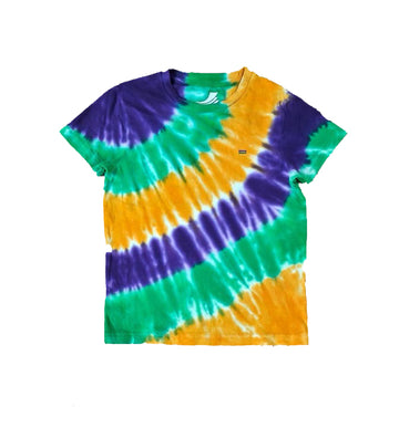 Camiseta de manga corta juvenil Tie Dye Wave