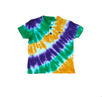 Manga corta infantil Tie Dye Wave