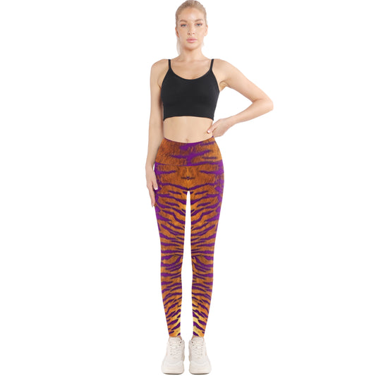 Legging Spandex Adulte - Rayures Tigre