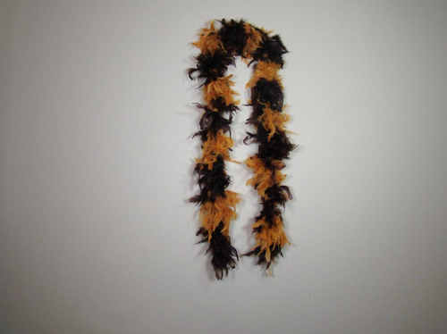 Light Brown and Dark Brown (Chocolate) Sectioned Feather Boas
