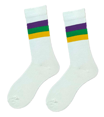 White Stripe Ribbed Socks (Infants, Kids, and Adults)