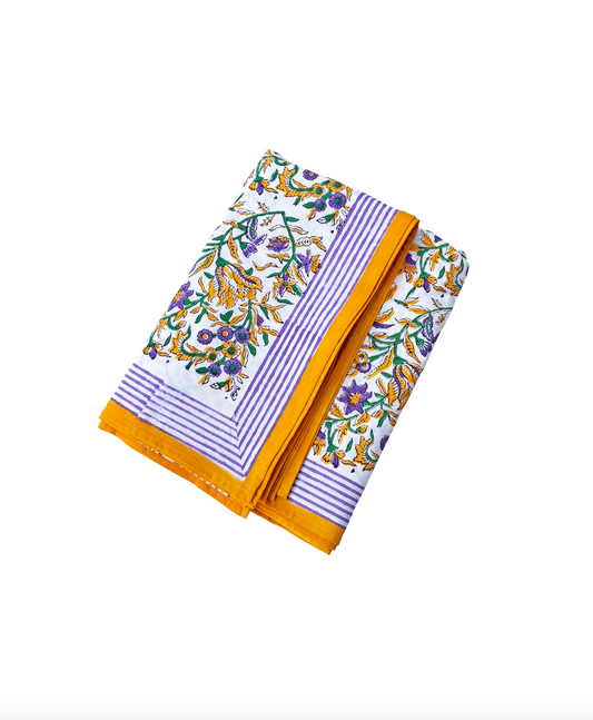 Mardi Gras Wildflower Tablecloth
