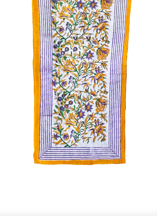 Mardi Gras Wildflower Table Runner