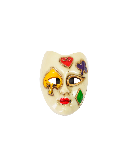 Antique Mask with Card Symbols Magnet