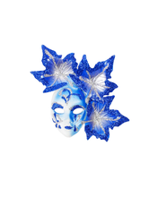 Venetian Mask Leaf Magnet (Multiple Colors)