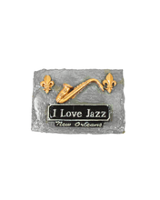 I Love Jazz Slate Magnet