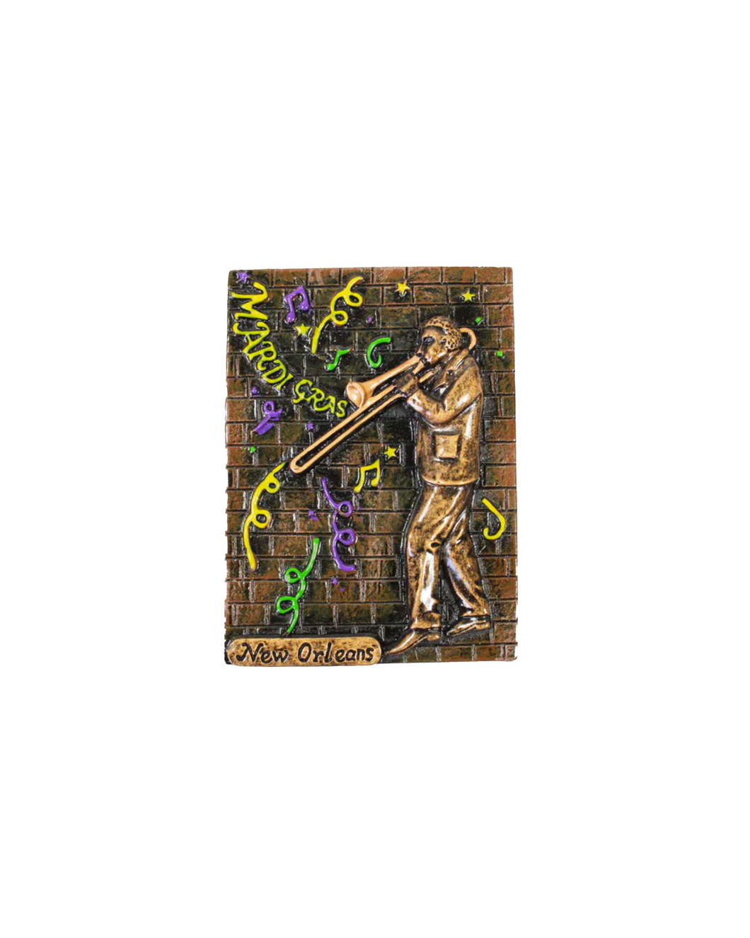 Bronze Street Musician Magnet