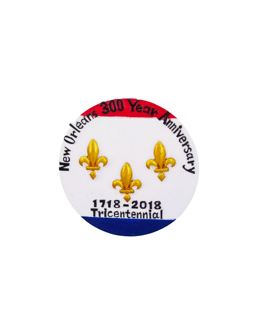 Aimant rond du tricentenaire de la Nouvelle-Orléans