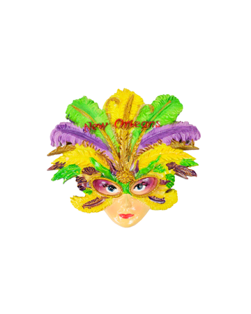 Imán de cara de carnaval