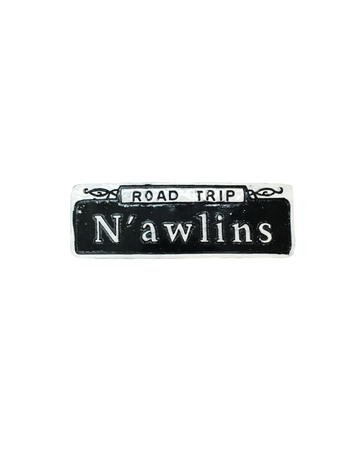 Imán de señal de tráfico "N'awlins Road Trip"