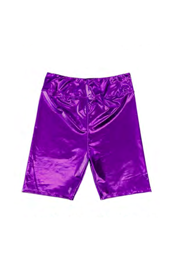 Pantalones cortos de ciclista metálicos para adulto - Morado