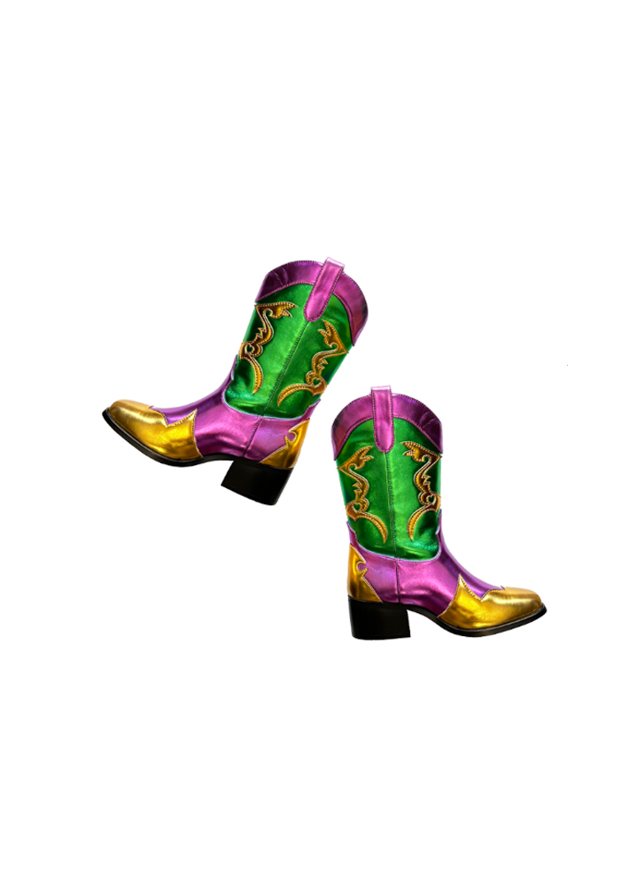 Metallic Cowboy Boots - Toddler