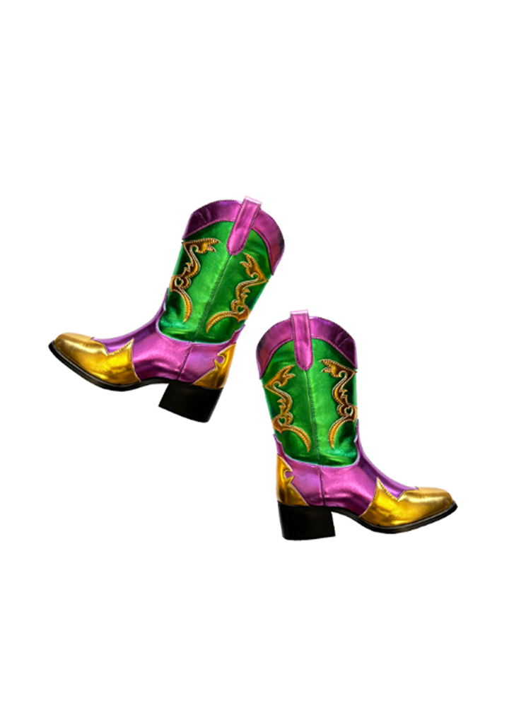 Metallic Cowboy Boots - Youth