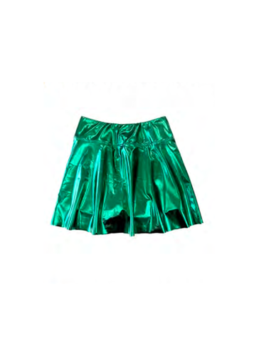 Junior Metallic Skort - Green