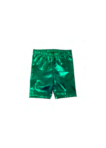Short de cycliste métallique pour enfant - Vert