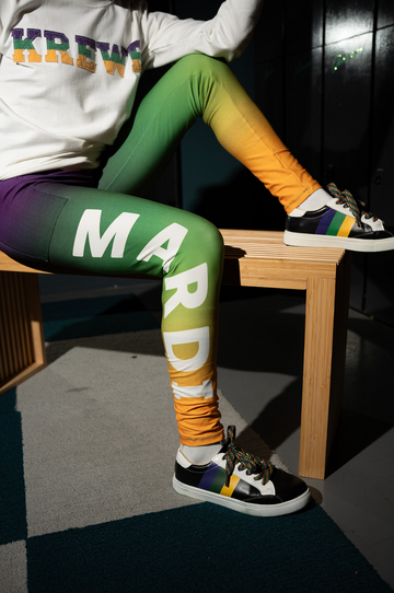 Mallas de spandex para adulto - MARDI GRAS