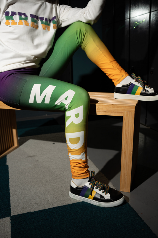 Spandex Leggings Adult - MARDI GRAS