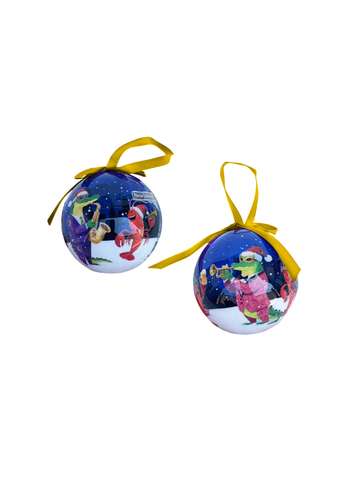 Adorno de globo de cangrejo de río y cocodrilo