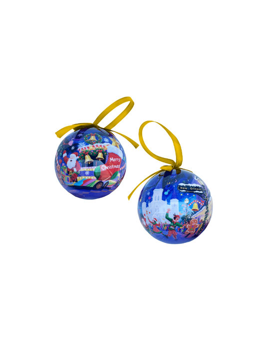 Merry Christmas Jackson Square Globe Ornament