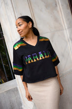 Sequin Parade Short Sleeve Crop Pullover