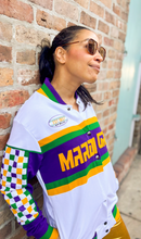 Adult Unisex Mardi Gras French Terry Racing Jacket