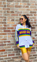 Adult Unisex Mardi Gras French Terry Racing Jacket