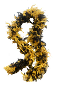 Black and Gold Two Tone Feather Boas