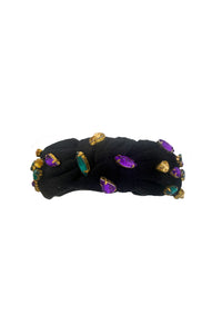 Headband with Jewels - Black