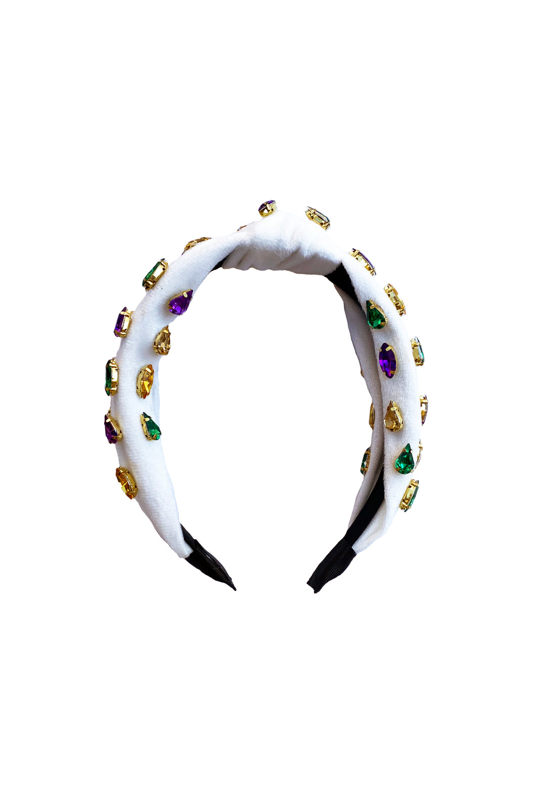 Headband with Jewels - White