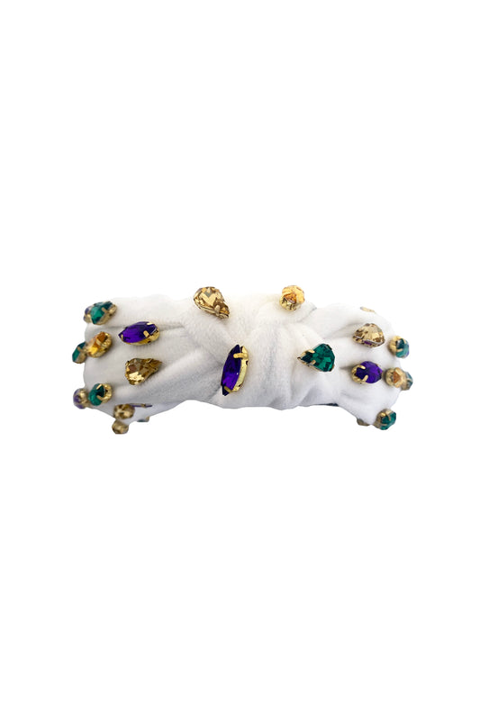 Headband with Jewels - White
